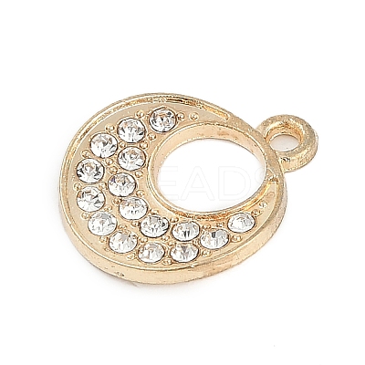 Alloy Micro Pave Rhinestone Pendants FIND-K020-15G-1