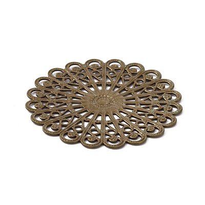 Tibetan Style Brass Filigree Joiners Links FIND-TAC0002-037AB-1