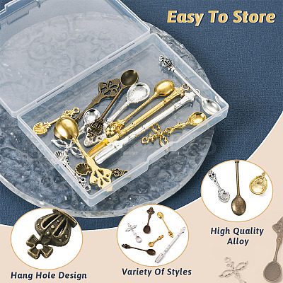 26Pcs 13 Style Zinc Alloy Pendants FIND-TA0002-53-1