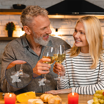 Acrylic Wine Glass Charms AJEW-AB00186-1