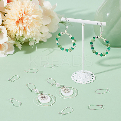 100Pcs 304 Stainless Steel Hoop Earring Findings STAS-BBC0005-94S-01-1