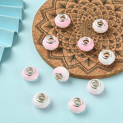 Glass European Beads GPDL-YW0001-02C-1