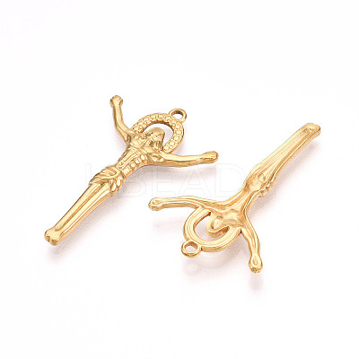 304 Stainless Steel Pendants STAS-N109-38G-1