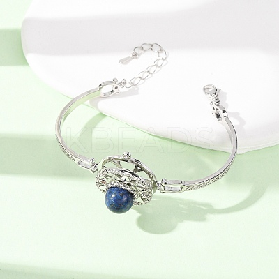 Rotating Sun Natural Lapis Lazuli Link Bracelets GG-CBA0251-11P-12-1
