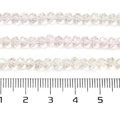 Transparent Painted Glass Beads Strands X1-DGLA-A034-T4mm-A25-1