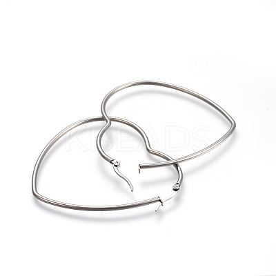 Tarnish Resistant 201 Stainless Steel Hoop Earrings EJEW-A052-11B-1