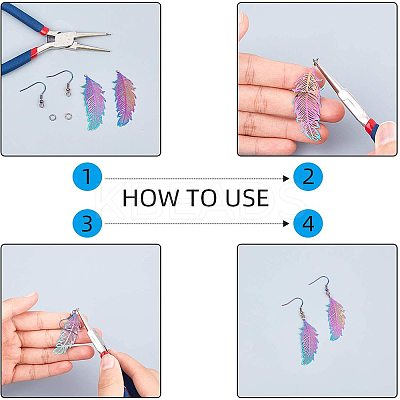 DIY Earring Making DIY-AR0001-08M-1