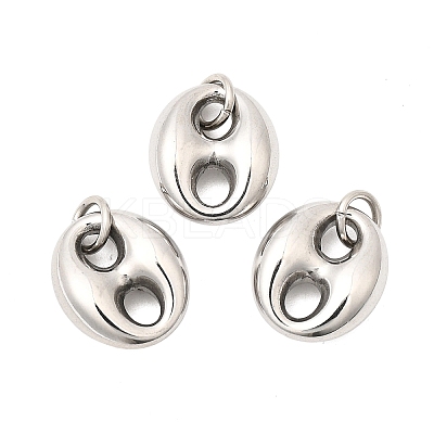 304 Stainless Steel Pendants STAS-P441-01P-1