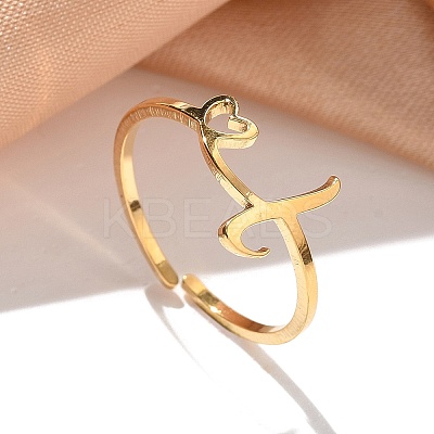 304 Stainless Steel Cuff Rings for Women RJEW-D285-01G-L-1