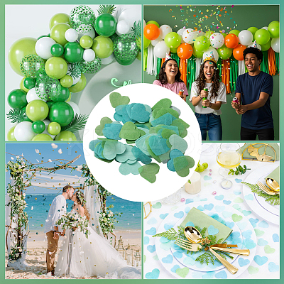 5 Bags Paper Heart Confetti AJEW-CP0011-74A-1