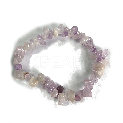 Natural Lavender Amethyst Stretch Bracelets PW-WG56138-03-1