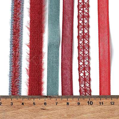 18 Yards 6 Styles Polyester Ribbon SRIB-C001-D09-1