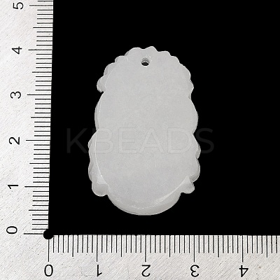Natural White Jade Carved Pendants LS-G-S384-01C-1