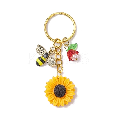 Acrylic Alloy Enamel Keychains KEYC-JKC01166-1