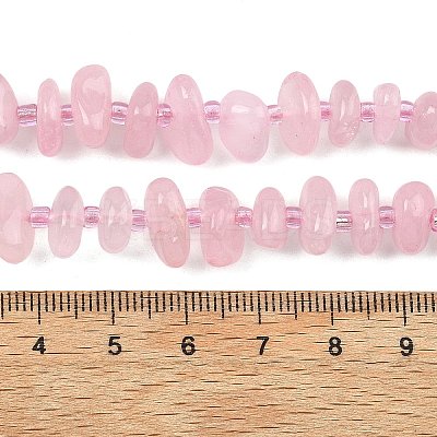 Natural Rose Quartz Beads Strands X-G-F821-B02-01-1