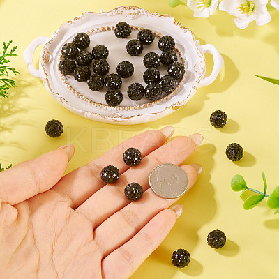 30Pcs Pave Disco Ball Beads RB-TA0001-26B-1
