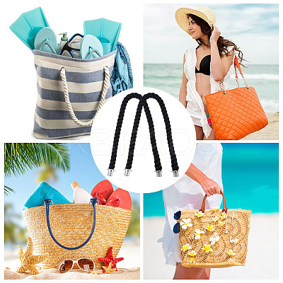 Practical Twisted Cotton Rope Bag Handle FIND-WH0116-34B-1