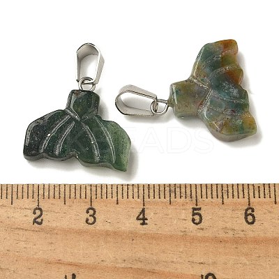 Natural Indian Agate Pendants G-Z067-01P-08-1