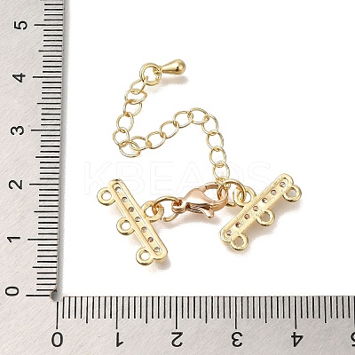 Rack Plating Brass Lobster Claw Clasps KK-F883-18G-1