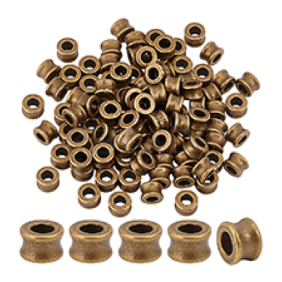 100Pcs Tibetan Style Alloy European Beads DIY-PH0023-44A-1
