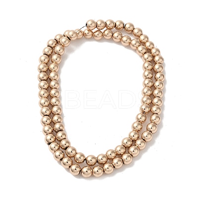 Electroplated Synthetic Magnetic Hematite Beads Strands G-I364-D01-LG-1