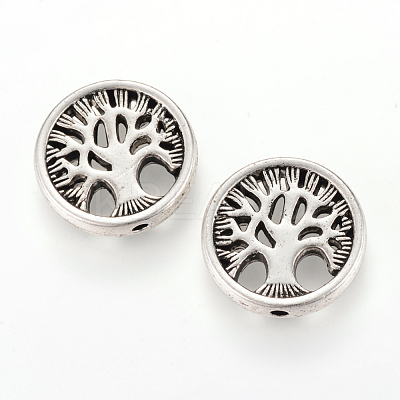Tibetan Style Alloy Beads X-TIBEB-Q067-26AS-NR-1
