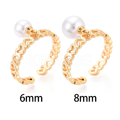 Heart Brass & Enamel Cup Peg Ring Settings LS-KK-N274-17G-1