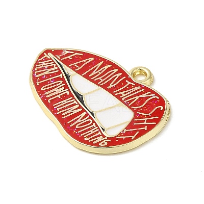 Alloy Enamel Pendants ENAM-C022-02C-G-1