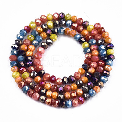 Opaque Glass Beads Strands GLAA-T006-12A-1