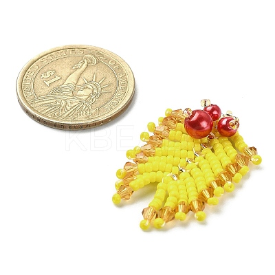 MIYUKI Rocailles Beaded Pendents PALLOY-MZ00148-03-1