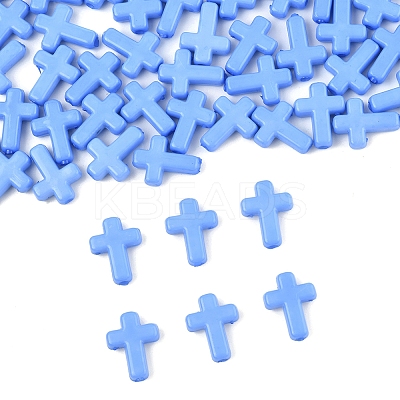 200Pcs Opaque Acrylic Beads SACR-FS0001-39G-1