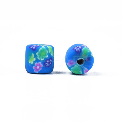 Handmade Polymer Clay Bead Strands CLAY-T020-10F-1