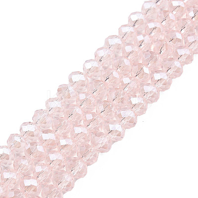 Electroplate Glass Beads Strands EGLA-A034-T6mm-A25-1