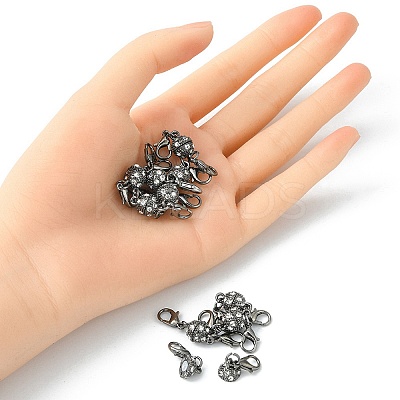 1Pc Alloy Crystal Rhinestone Magnetic Clasps LS-ALRI-YW0001-11B-1