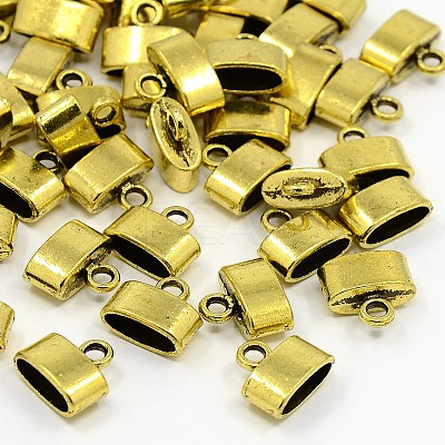 Tibetan Style Alloy Cord Ends TIBEP-LF9848YKG-AG-FF-1