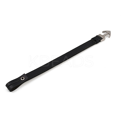 Plain Leather Cord Bracelets BJEW-F468-19-1