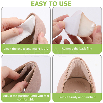 Cotton Anti-Wear Heel Grips FIND-WH0191-11A-1