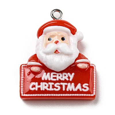 Opaque Resin Pendants LS-CRES-D010-02G-1