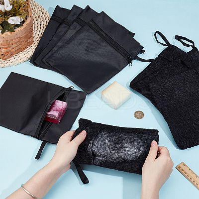 10Pcs 2 Styles Oxford Cloth & Nylon Waterproof Zipper Bags ABAG-OC0001-17-1