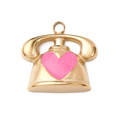 304 Stainless Steel Enamel Pendants LS-STAS-B112-01G-05-1