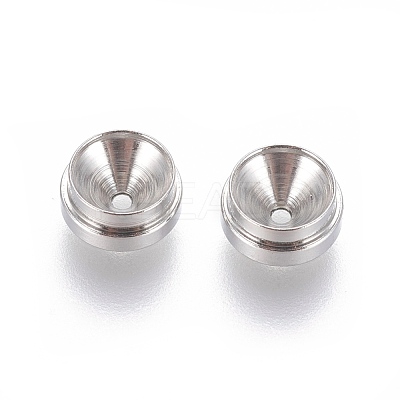 Tarnish Resistant 202 Stainless Steel Rhinestone Cabochon Settings STAS-E464-12C-P-1
