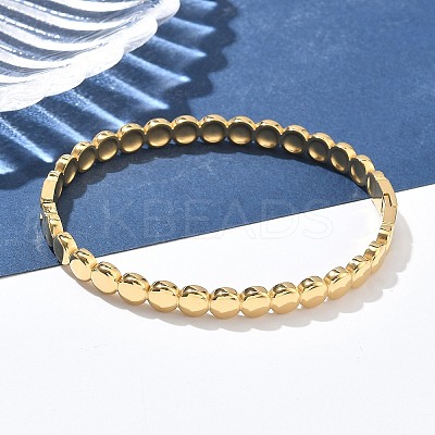 304 Stainless Steel Bangles for Women AJEW-P127-08G-1