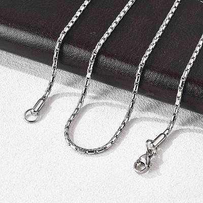 Tarnish Resistant 304 Stainless Steel Necklaces NJEW-E080-18P-1