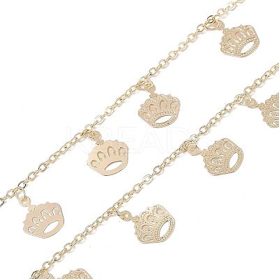 Handmade Brass Crown Chains CHC-Z001-04KCG-1
