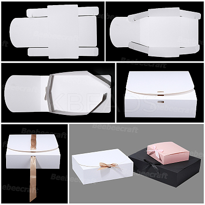 Folding Paper Gift Boxes with Ribbon CON-WH20001-11C-01-1