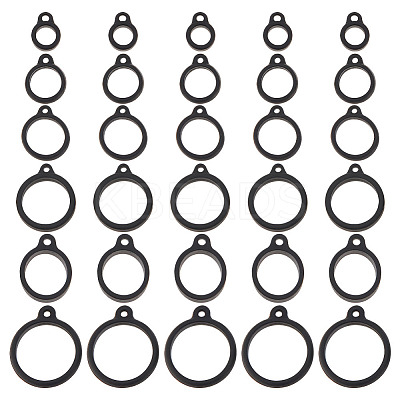 60Pcs 6 Style Anti-Lost Silicone Rings Holder SIL-DR0001-04-1