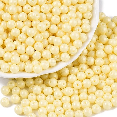 Opaque Baking Paint Glass Beads DGLA-T004-02C-1