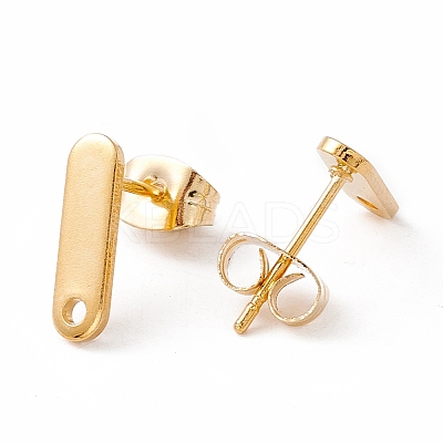 201 Stainless Steel Stud Earring Findings with Hole LS-X-EJEW-A071-16G-1