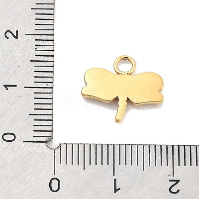 Ion Plating(IP) 304 Stainless Steel Charms STAS-P379-37C-G-1