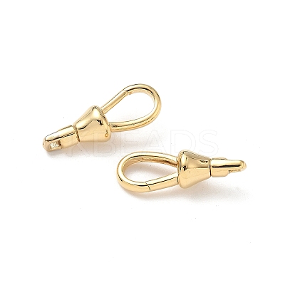 Teardrop Brass Swivel Clasps KK-H083-18G-1